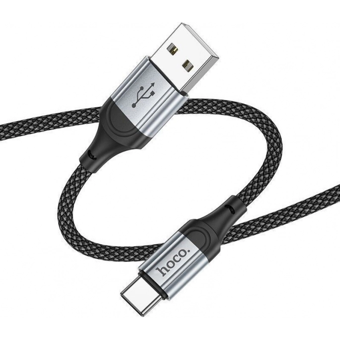 Кабель Hoco X102 USB Type-A - USB Type-C (1 м, черный). Фото1