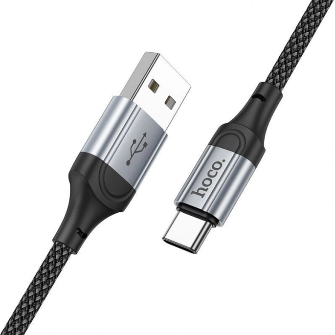 Кабель Hoco X102 USB Type-A - USB Type-C (1 м, черный). Фото3