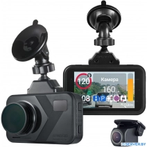 Видеорегистратор-радар детектор-GPS информатор (3в1) Roadgid Premier 4 2CH (set 2)
