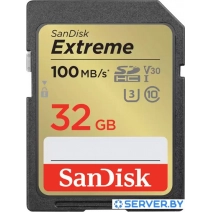 Карта памяти SanDisk Extreme SDHC SDSDXVT-032G-GNCIN 32GB