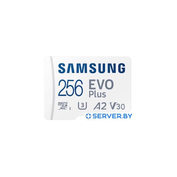 Карта памяти Samsung EVO Plus 2024 microSDXC 256GB (с адаптером). Фото1