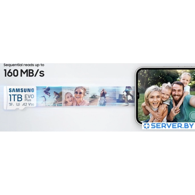 Карта памяти Samsung EVO Plus 2024 microSDXC 256GB (с адаптером). Фото5
