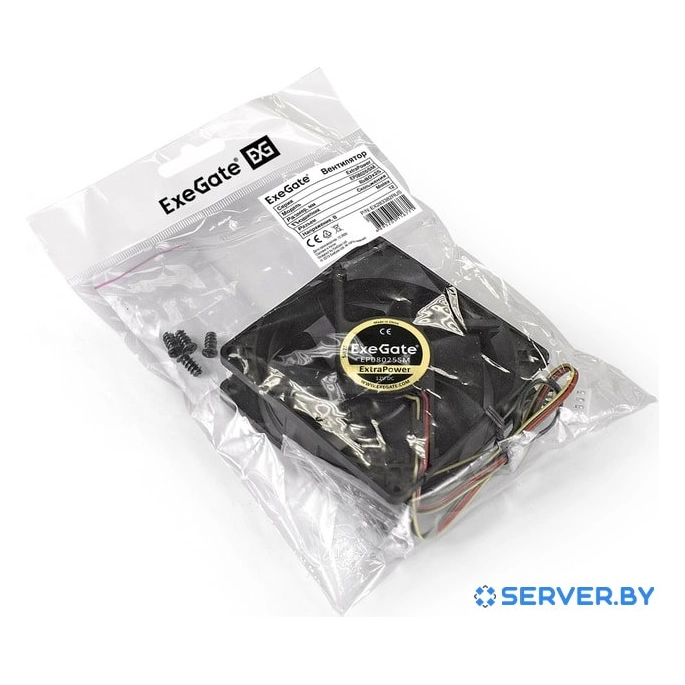 Вентилятор для корпуса ExeGate ExtraPower EP08025SM EX283382RUS. Фото6