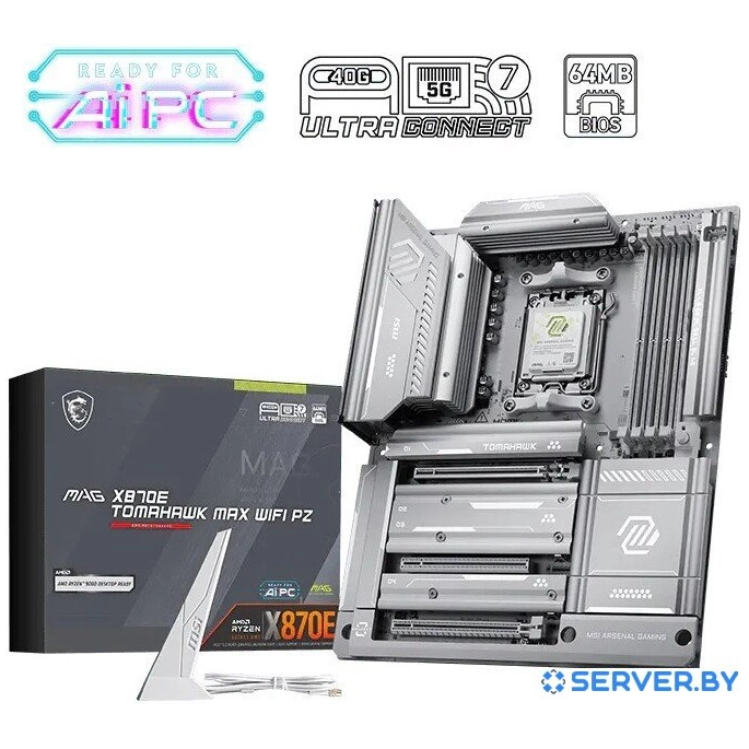 Материнская плата MSI MAG X870E Tomahawk Max WiFi PZ. Фото6