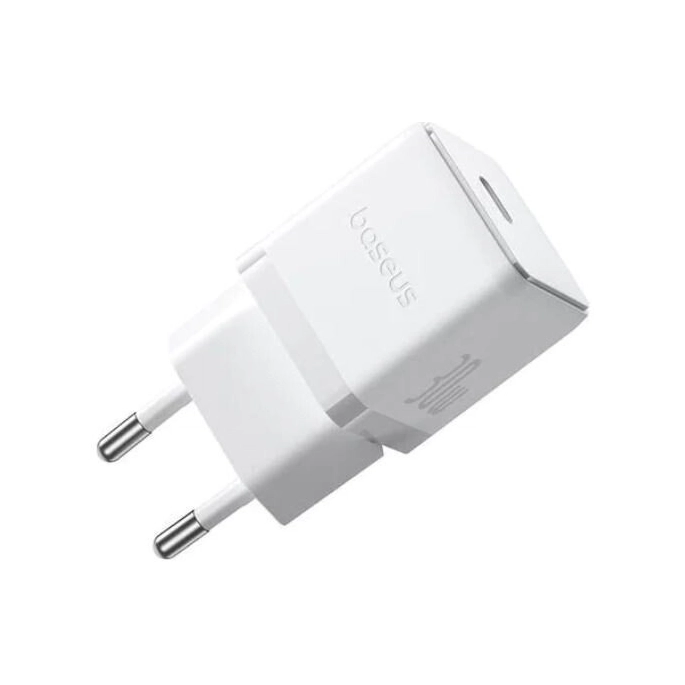 Сетевое зарядное Baseus Palm Fast Charger 1C 30W EU P10111605213-01 (белый). Фото1