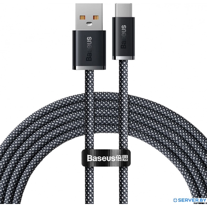 Кабель Baseus Dynamic Series Fast Charging Data Cable 100W USB Type-A - USB Type-C (2 м, серый). Фото1