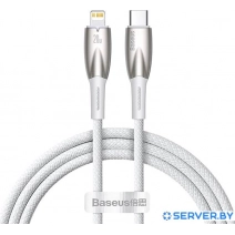 Кабель Baseus Glimmer Series Fast Charging Data Cable Type-C - Lightning 20W CADH000002 (1 м, белый)