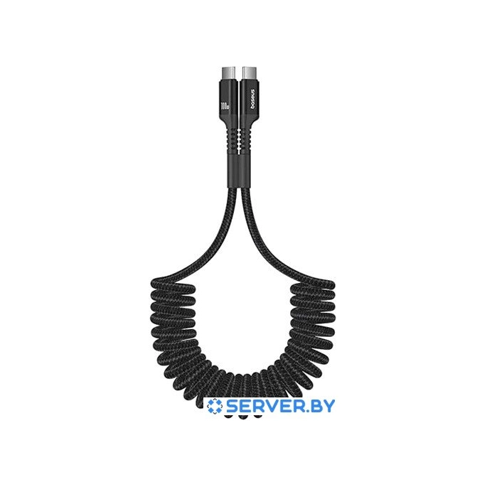 Кабель Baseus Fish-Eye Fast Charging USB Type-C - USB Type-C (1 м, черный). Фото1
