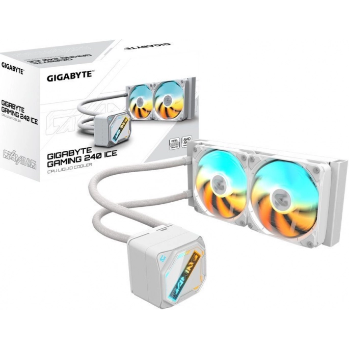 Система жидкостного охлаждения для процессора Gigabyte Gaming 240 Ice. Фото4