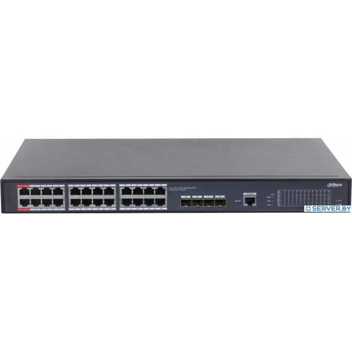 Управляемый коммутатор уровня 2+ Dahua DH-S5428-24GT4XF-360. Фото1