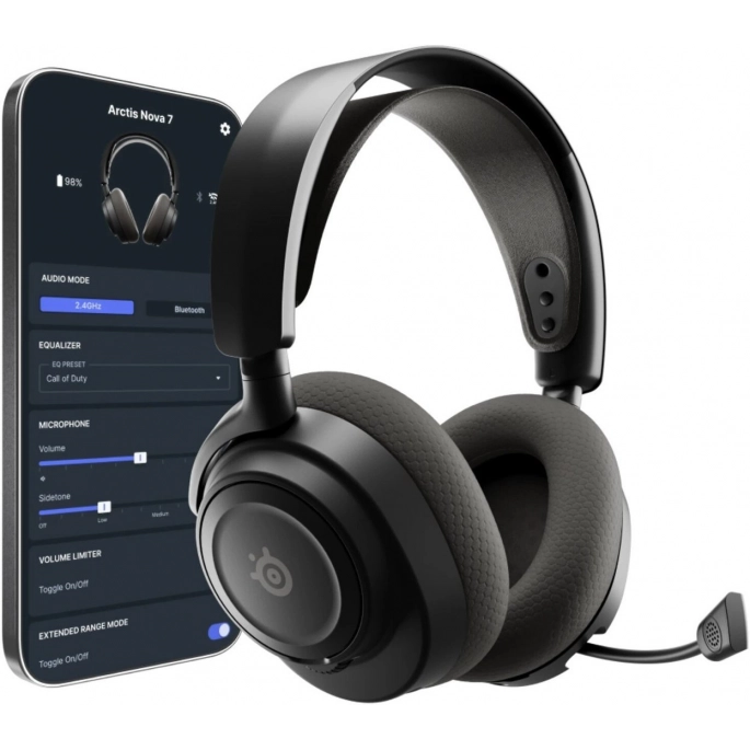 Наушники SteelSeries Arctis Nova 7P Wireless Gen 2 (для PlayStation, черный). Фото5