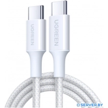 Кабель Ugreen L502 USB Type-C - USB Type-C (2 м, белый)