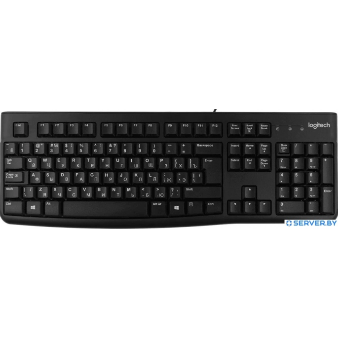Клавиатура Logitech K120 920-002522 (черный, с гравировкой). Фото1