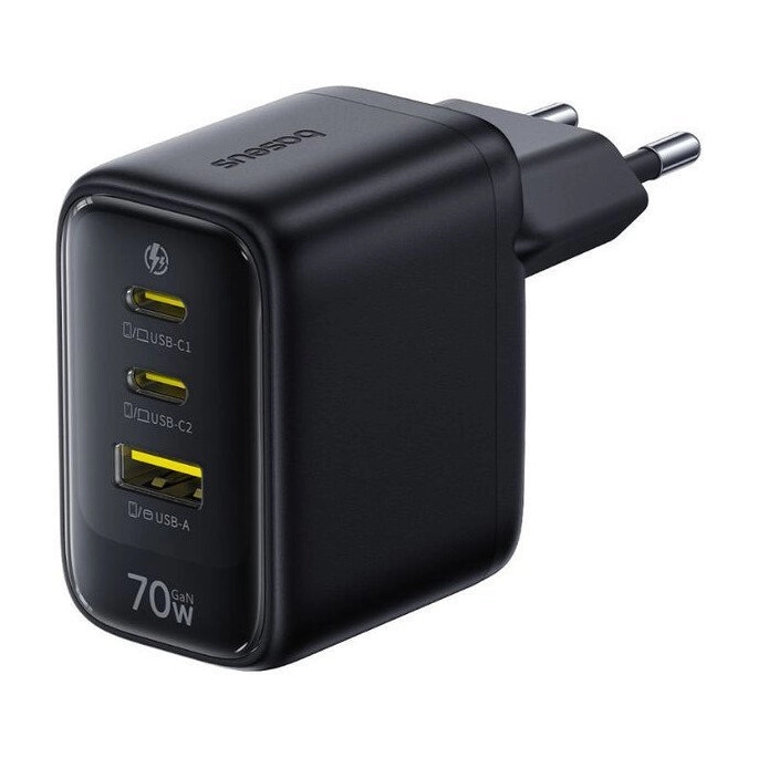 Сетевое зарядное Baseus EnerFill FE22 70W E0123500 (черный). Фото4