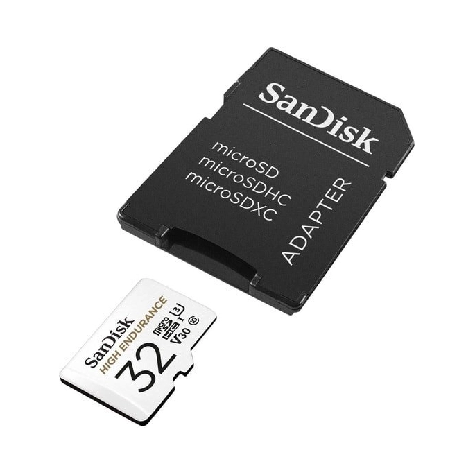 Карта памяти SanDisk High Endurance microSDHC SDSQQNR-032G-GN6IA 32GB (с адаптером). Фото2
