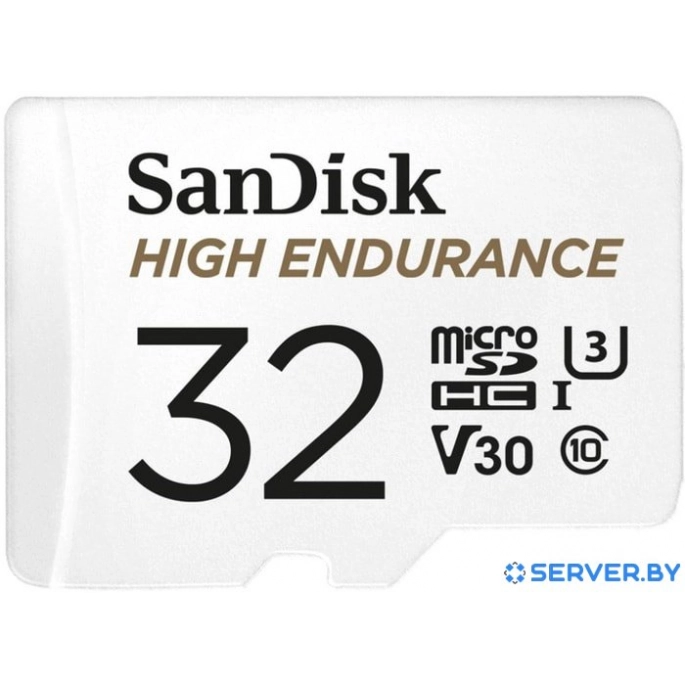 Карта памяти SanDisk High Endurance microSDHC SDSQQNR-032G-GN6IA 32GB (с адаптером). Фото3
