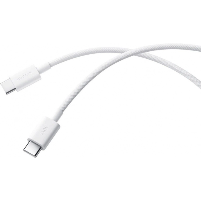 Кабель Xiaomi 3A Braided USB Type-C - USB Type-C BHR0878GL (1 м, белый). Фото1