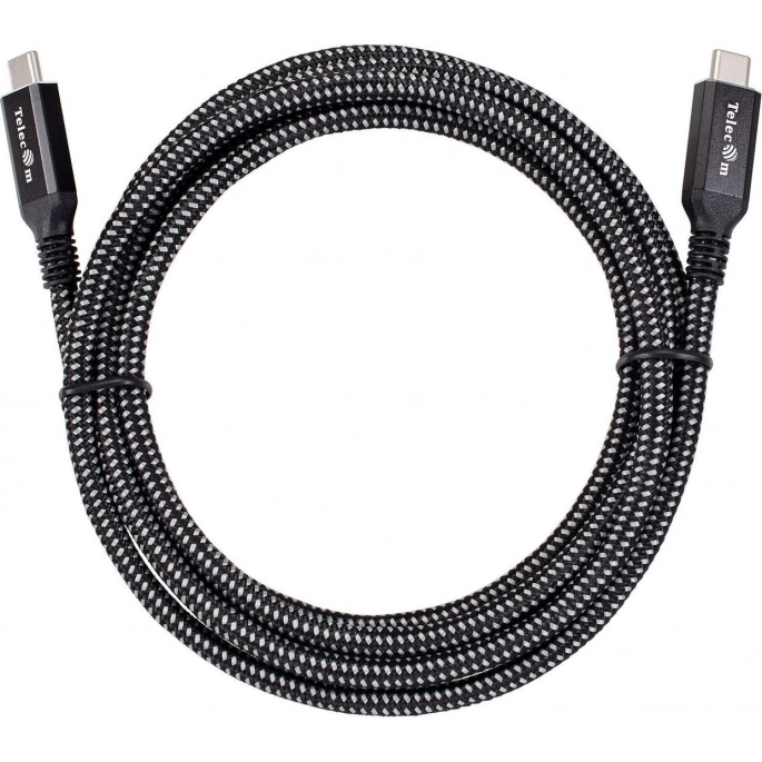 Кабель Telecom TUS840-2M USB4 TypeCM/CM (2 м, черный). Фото1