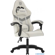 Игровое (геймерское) кресло Defender Savage (белый/серый)