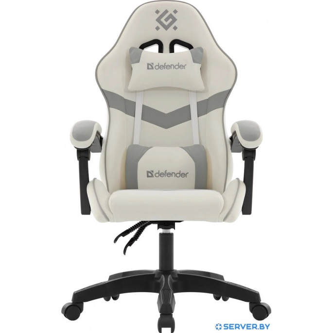 Игровое (геймерское) кресло Defender Savage (белый/серый). Фото2
