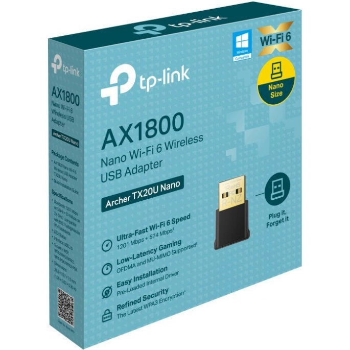 Wi-Fi адаптер TP-Link Archer TX20U Nano V1. Фото4