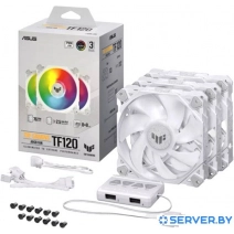 Набор вентиляторов с контроллером ASUS TUF Gaming TF120 ARGB Triple Fan Kit White Edition