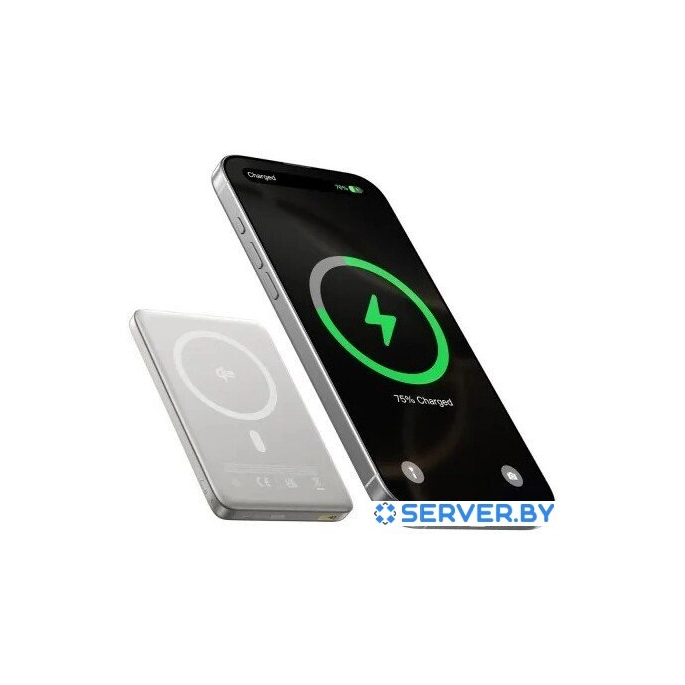 Внешний аккумулятор Baseus PicoGo AM41 Ultra-Slim Qi2 Magnetic Power Bank 10000mAh (титановый). Фото4