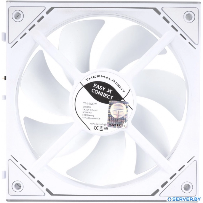 Комплект вентиляторов для корпуса Thermalright TL-M12QW X2 (белый). Фото3