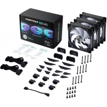Набор вентиляторов Phanteks D30-140 D-RGB Regular Black Triple PH-F140D30_DRGB_PWM_BK01_3P