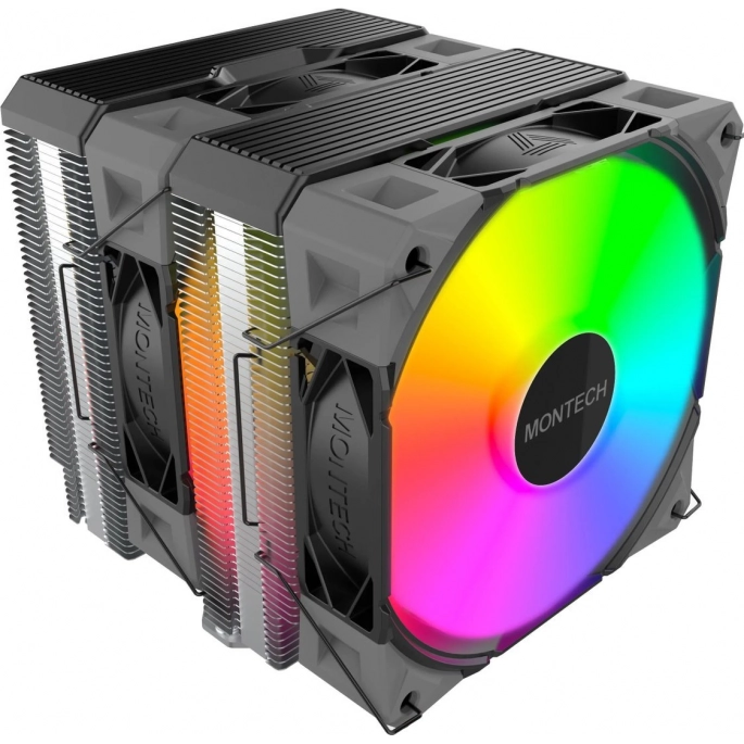Кулер для процессора Montech NX600 ARGB (черный). Фото1