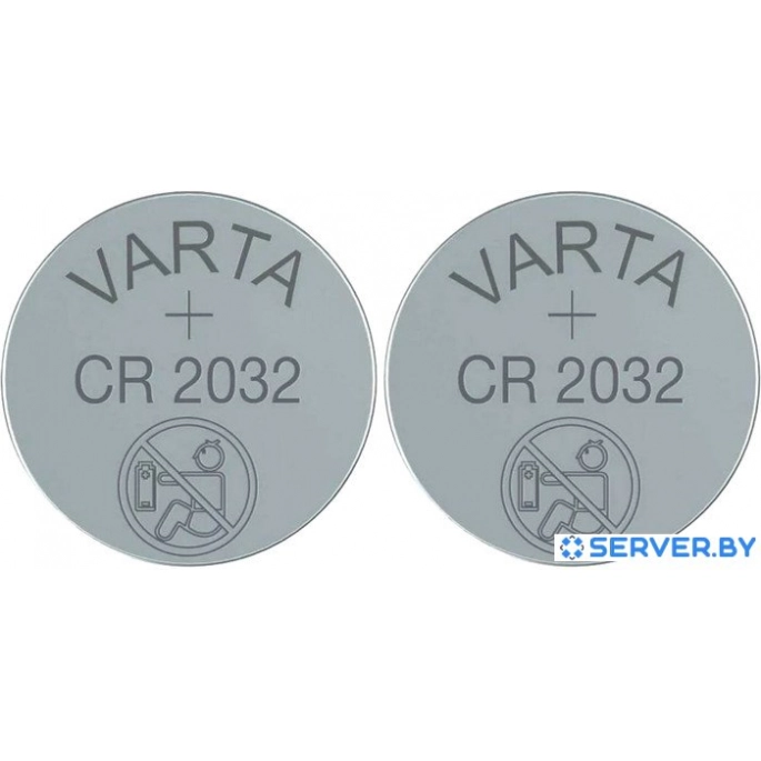 Батарейка Varta Lithium 6032 CR 2032 BL2. Фото3