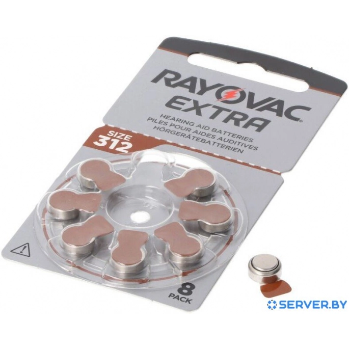 Батарейка Rayovac Extra 312 8 шт. Фото3
