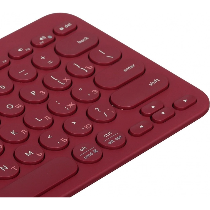 Клавиатура Logitech Multi-Device K380 Bluetooth 920-007655 (красный). Фото4