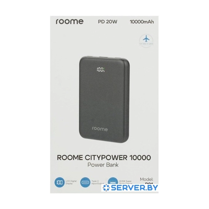 Внешний аккумулятор Roome CityPower P91 10000mAh (черный). Фото6