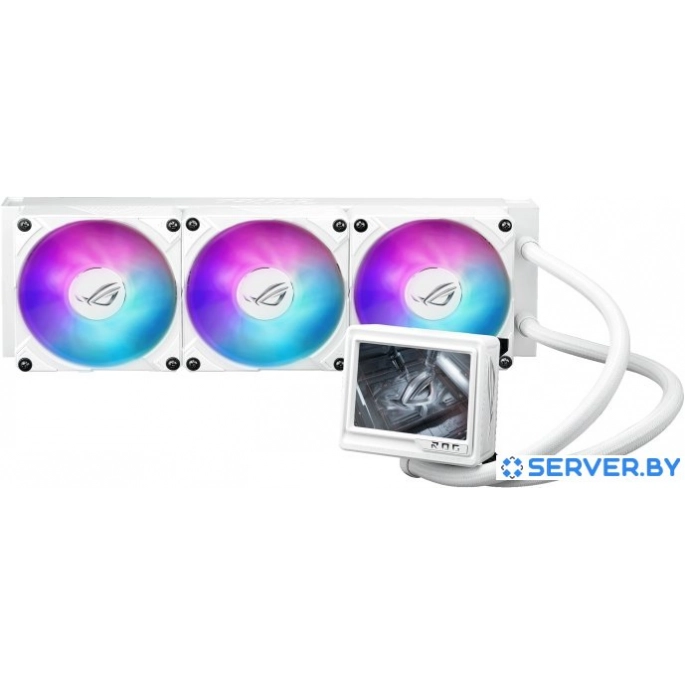 Система жидкостного охлаждения для процессора ASUS ROG Ryujin III 360 ARGB Extreme White Edition. Фото1