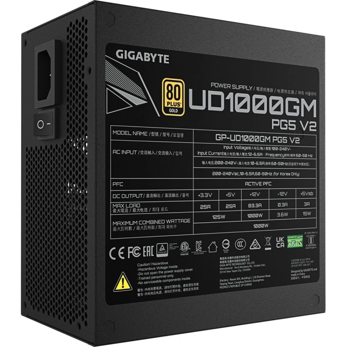 Блок питания Gigabyte UD1000GM PG5 V2. Фото4