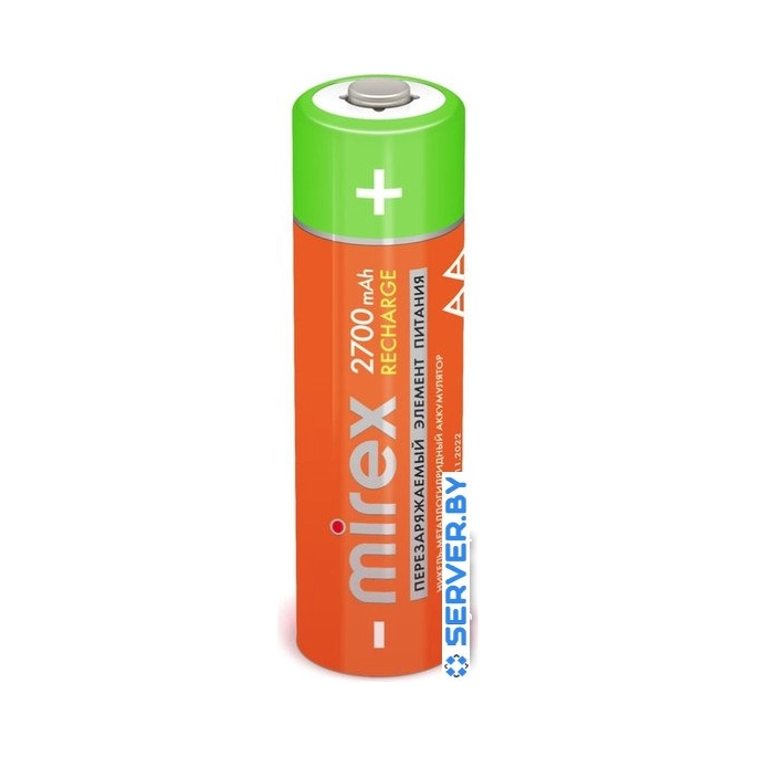 Аккумулятор Mirex AA 2700mAh 1 шт 23702-HR6-27-E4. Фото3