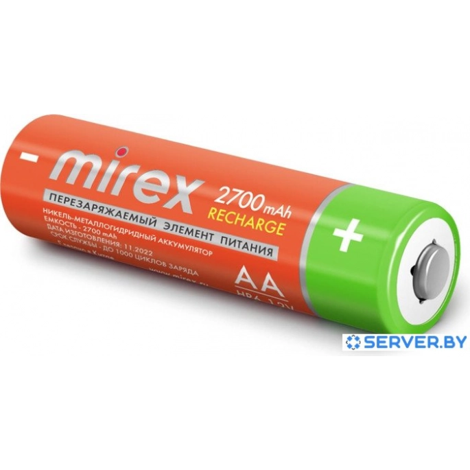Аккумулятор Mirex AA 2700mAh 1 шт 23702-HR6-27-E4. Фото4