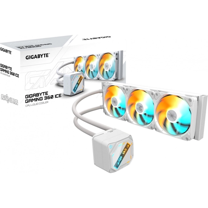 Система жидкостного охлаждения для процессора Gigabyte Gaming 360 Ice. Фото4