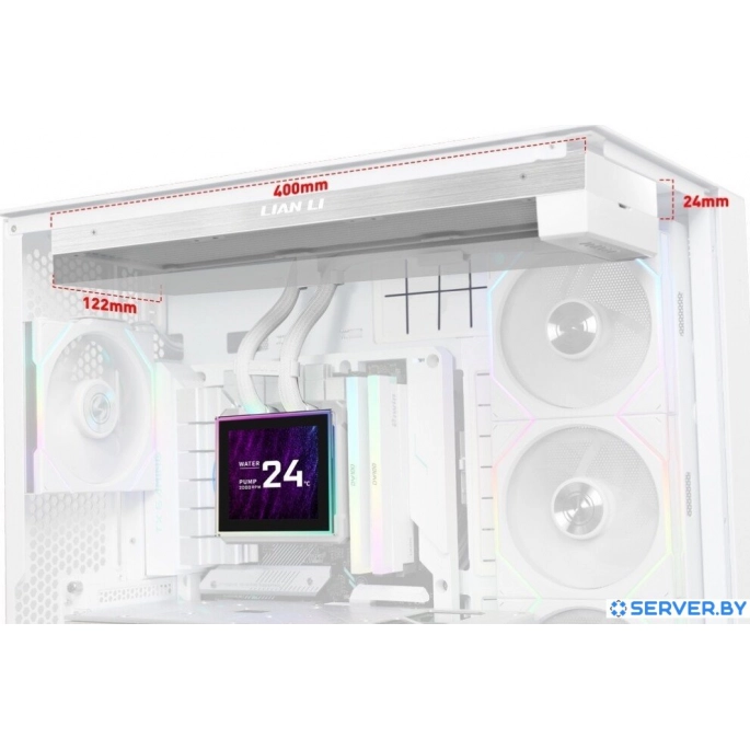 Радиатор системы жидкостного охлаждения Lian Li HydroShift II LCD-S 360N G89.GHS2LCDS36NW.R0. Фото5
