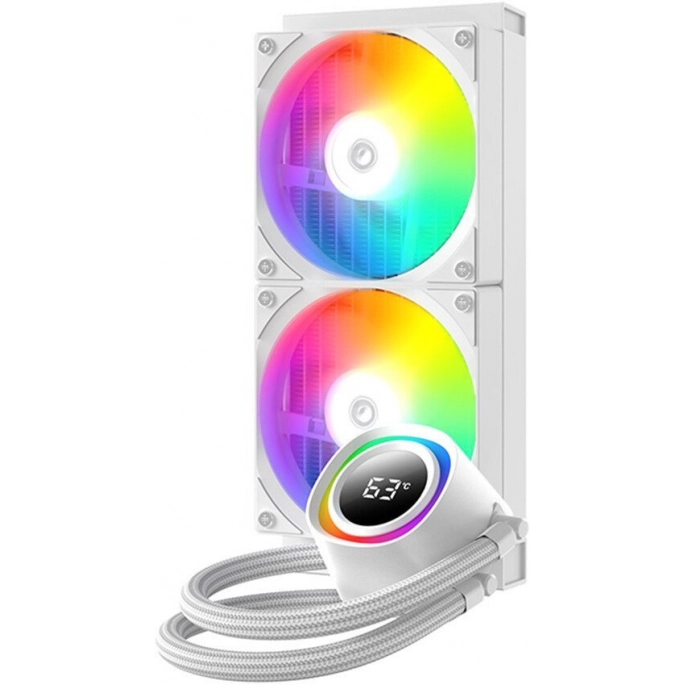 Система жидкостного охлаждения для процессора ID-Cooling FX240 TD White. Фото2
