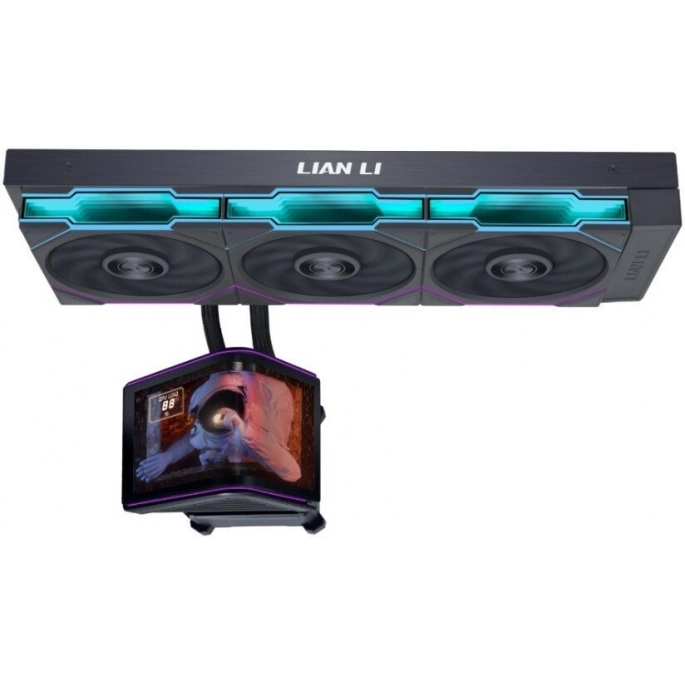 Система жидкостного охлаждения для процессора Lian Li HydroShift II OLED Curved 360TL GHS2OLDC36TB G89.GHS2OLDC36TB.R0. Фото3