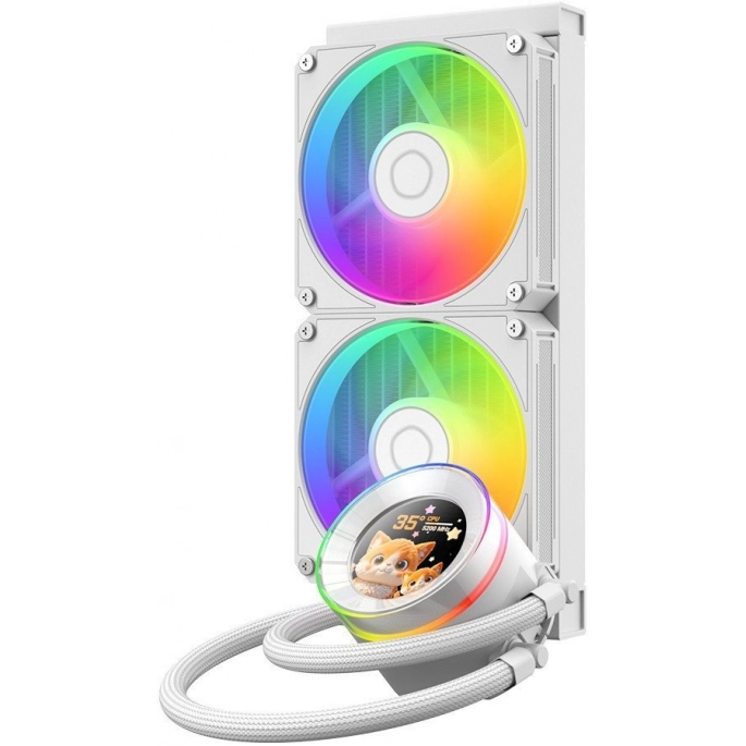 Система жидкостного охлаждения для процессора ID-Cooling SL240 V2 White. Фото2