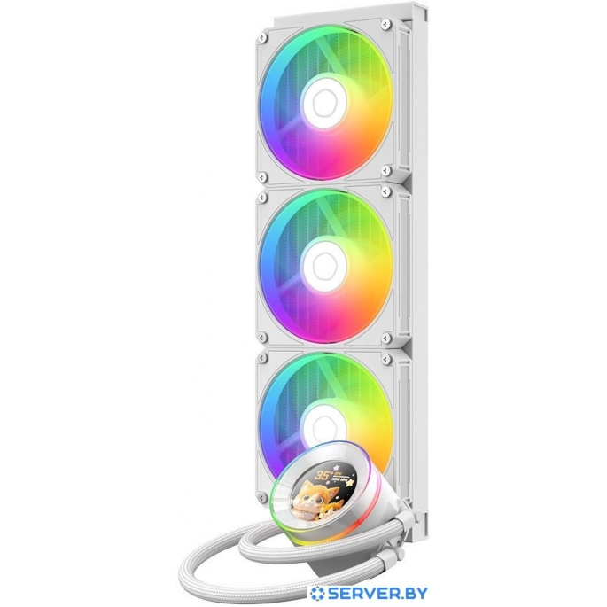 Система жидкостного охлаждения для процессора ID-Cooling SL360 V2 White. Фото2