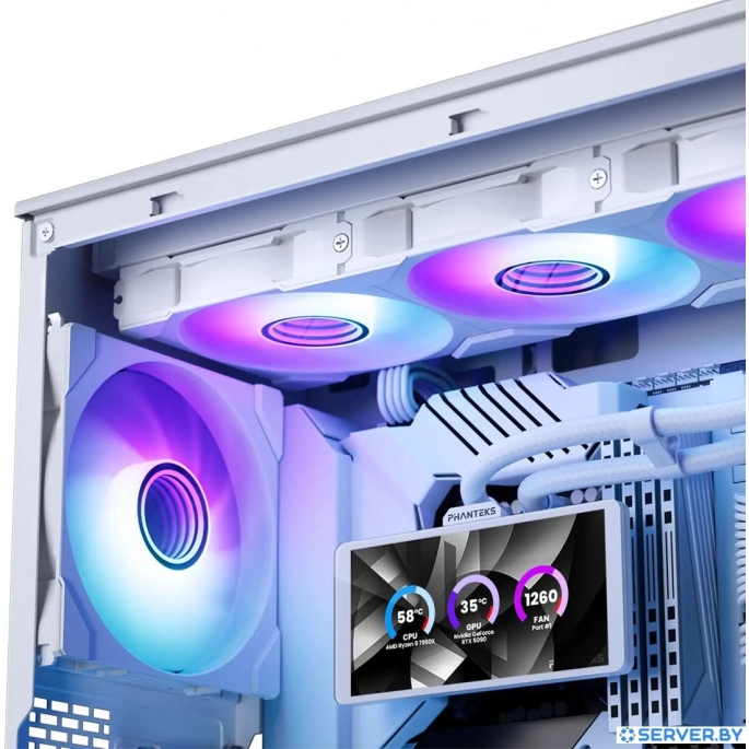 Система жидкостного охлаждения для процессора Phanteks Glacier One 360M25-LCD PH-GO360M25G2LCD_DWT01. Фото4