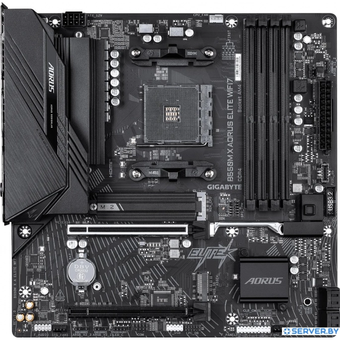 Материнская плата Gigabyte B550M X Aorus Elite WiFi7. Фото1