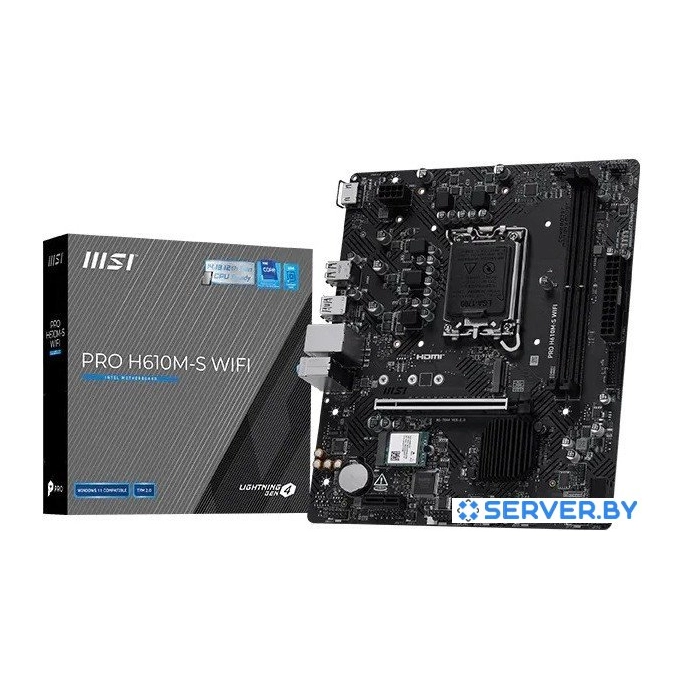 Материнская плата MSI Pro H610M-S WiFi. Фото6