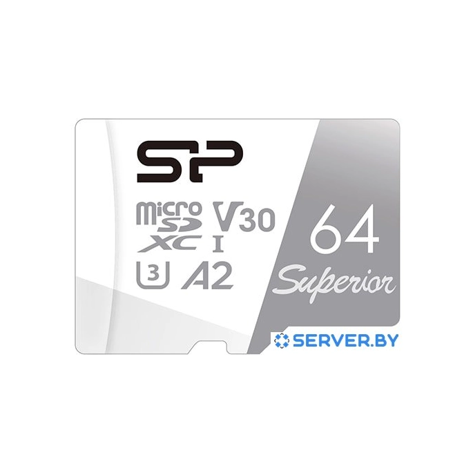 Карта памяти Silicon-Power Superior microSDXC SP064GBSTXDA2V20 64GB. Фото1