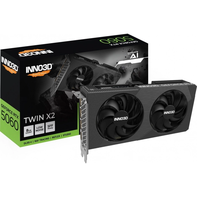 Видеокарта Inno3D GeForce RTX 5060 Twin X2 N50602-08D7-169570N. Фото3