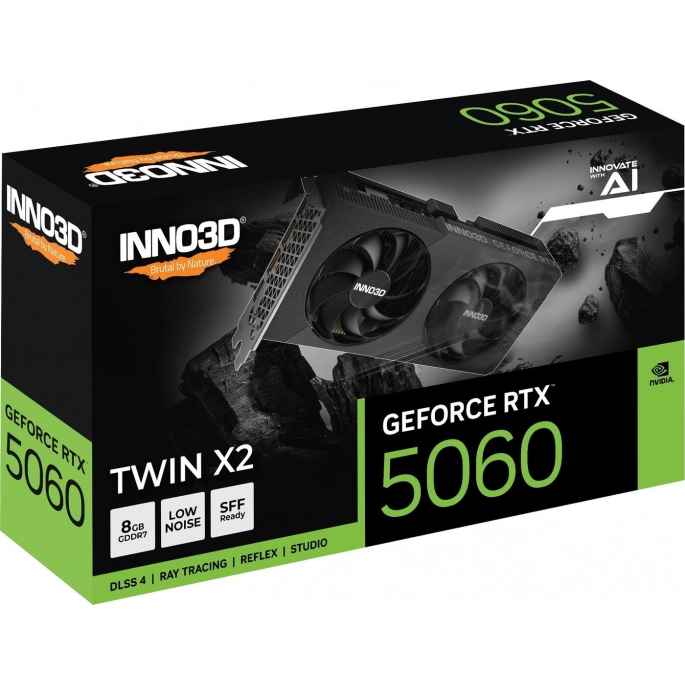 Видеокарта Inno3D GeForce RTX 5060 Twin X2 N50602-08D7-169570N. Фото4